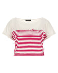 Balmain Fuchsia Cotton T-Shirt