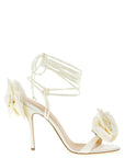 Magda Butrym White Viscose Stiletto Heel Sandals