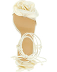 Magda Butrym White Viscose Stiletto Heel Sandals