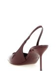 Paris Texas Bordeaux Calfskin Mid Heel Pumps
