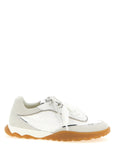 PINKO White Calfskin Athletic Sneakers