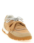 PINKO Beige Calfskin Athletic Sneakers