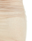 Elisabetta Franchi Beige Lycra Midi Dress