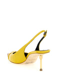 Elisabetta Franchi Bicolor Leather Mid Heel Pumps