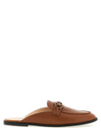 PINKO Brown Calfskin Flats