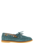 PINKO Blue Calfskin Moccassin