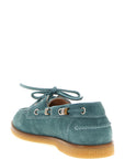 PINKO Blue Calfskin Moccassin