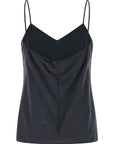 Max Mara Gray Silk Sleeveles T-Shirt