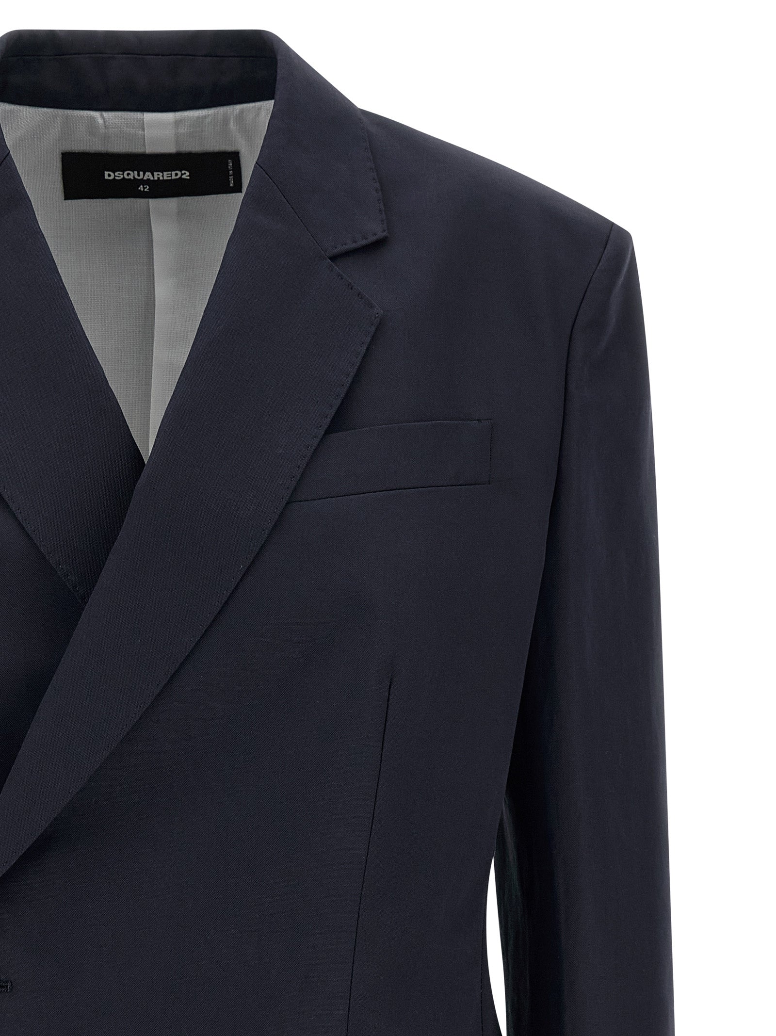 Dsquared² Blue Cotton Blazer