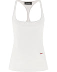 Dsquared² White Cotton Tank Tops