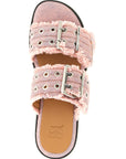 Ganni Multicolor Organic Cotton Slides