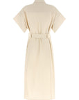 PINKO Beige Cotton Midi Dress