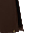 Elisabetta Franchi Brown Polyester Short Dress