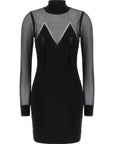 Elisabetta Franchi Black Viscose Short Dress