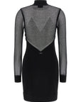 Elisabetta Franchi Black Viscose Short Dress