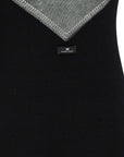 Elisabetta Franchi Black Viscose Short Dress