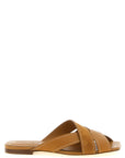 Tod's Beige Calfskin Slides