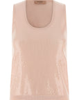 Twinset Multicolor Cotton Sleeveles T-Shirt