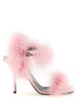 Moschino Multicolor Viscose Stiletto Heel Sandals