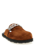 Moschino Brown Calfskin Clogs