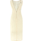 PINKO White Cotton Midi Dress