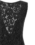 PINKO Black Cotton Midi Dress