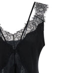 PINKO Black Viscose Sleeveles T-Shirt