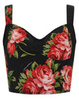 Dolce & Gabbana Black Cotton Tank Tops