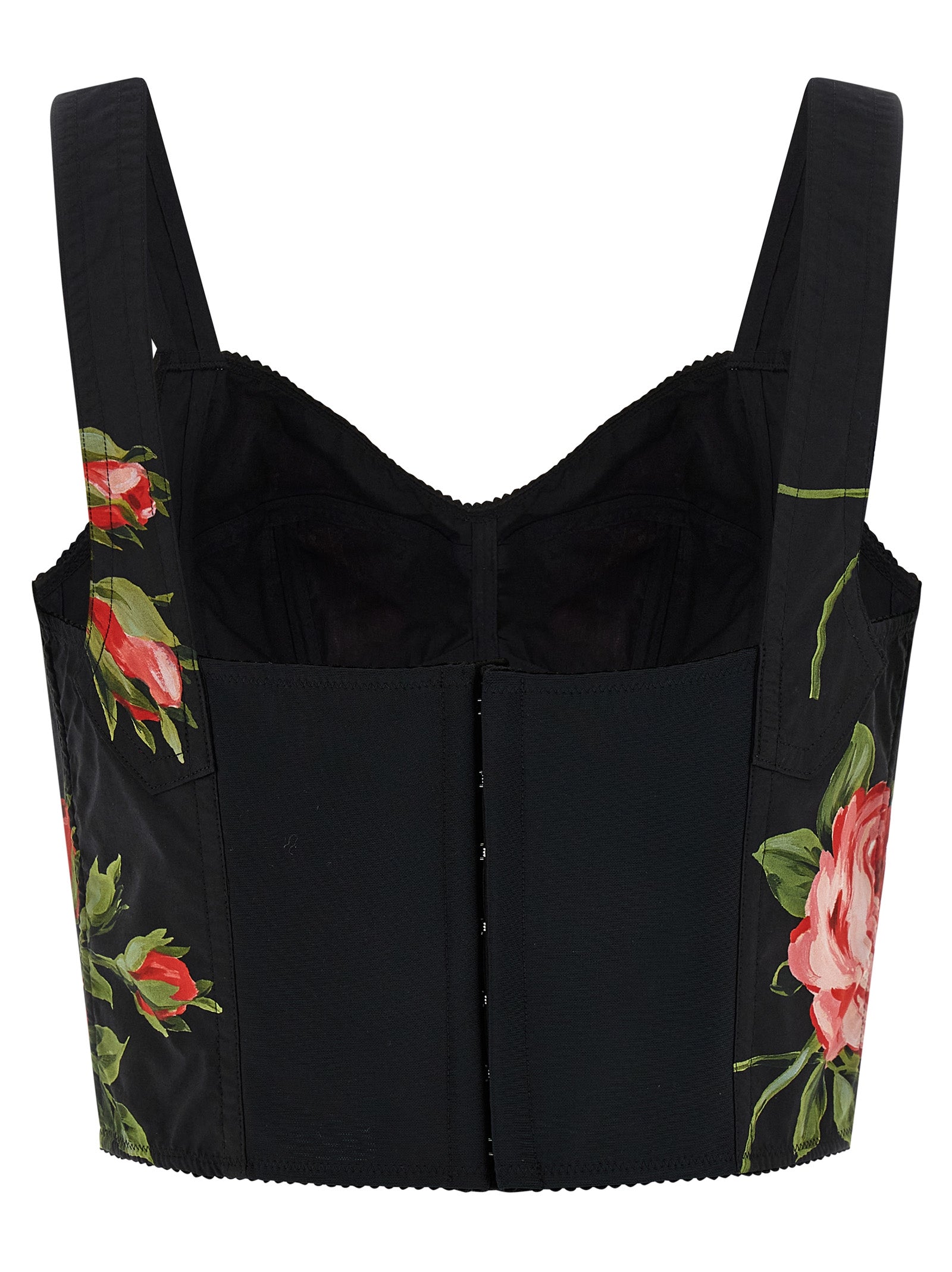 Dolce &amp; Gabbana Black Cotton Tank Tops