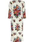 Dolce & Gabbana White Viscose Midi Dress
