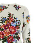 Dolce & Gabbana White Viscose Midi Dress