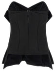 Alexander McQueen Black Polyester Tank Tops