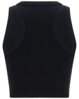 Givenchy Black Cotton Sleeveles T-Shirt