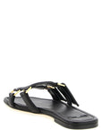 Elisabetta Franchi Black Lambskin Slides