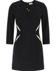 Elisabetta Franchi Bicolor Polyester Short Dress