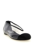 Moschino Black Pvc Ballet Flats