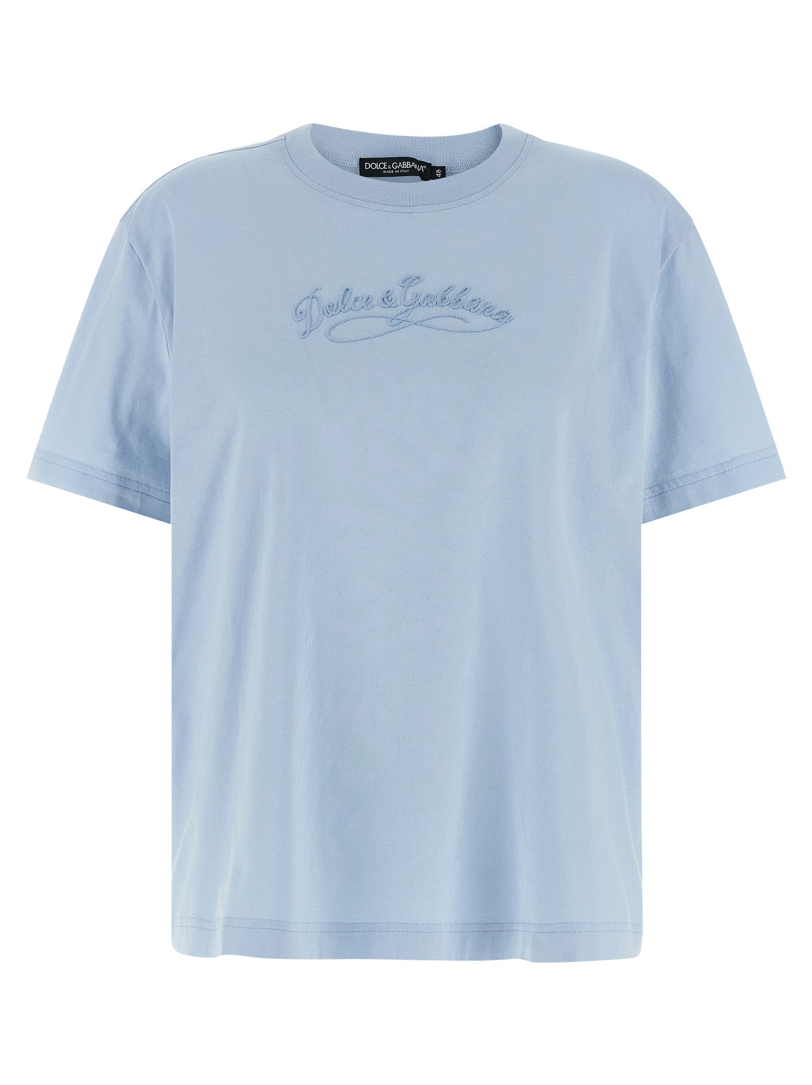 Dolce &amp; Gabbana Blue Cotton T-Shirt