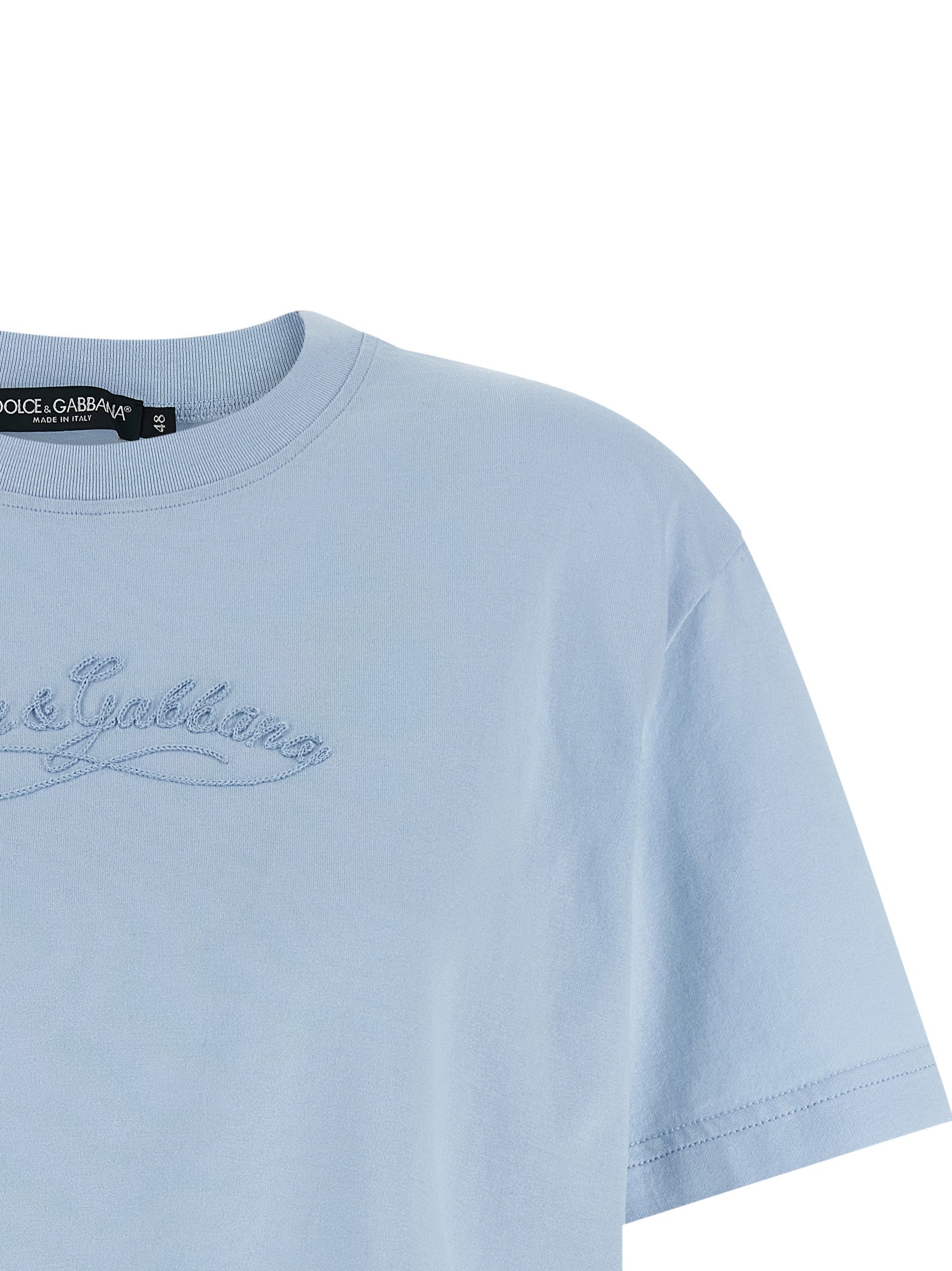 Dolce &amp; Gabbana Blue Cotton T-Shirt