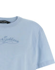 Dolce & Gabbana Blue Cotton T-Shirt