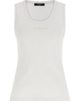 Balmain White Cotton Tank Tops