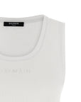 Balmain White Cotton Tank Tops