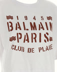 Balmain White Cotton T-Shirt