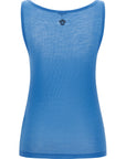 Versace Blue Virgin Wool Tank Tops