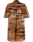 Elisabetta Franchi Brown Polyester Short Dress