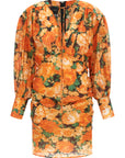 PINKO Orange Lyocell Short Dress