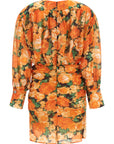 PINKO Orange Lyocell Short Dress