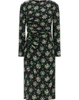 Dolce & Gabbana Black Synthetic Midi Dress