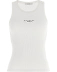Givenchy White Cotton Sleeveles T-Shirt