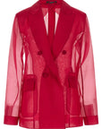 Max Mara Fuchsia Silk Blazer