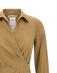 Max Mara Beige Cotton Midi Dress